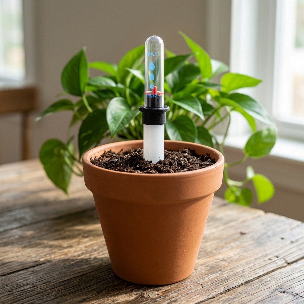 Plant Monitor - ตัวบ่งชี้ระดับน้ำสำหรับต้นไม้ ตัวบ่งชี้การรดน้ำสำหรับต้นไม้ในกระถาง ขนาด 16.5/20/22.8 ซม. ชุดตรวจสอบอัจฉริยะพลาสติก