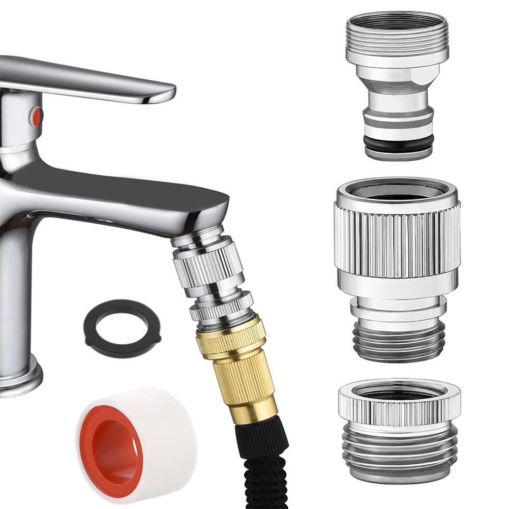 Smart Garden Kit - ชุดอะแดปเตอร์ก๊อกน้ําสําหรับท่อสวนและการเชื่อมต่อฝักบัว Quick Connectors อะแดปเตอร์ท่ออ่างล้างหน้า FITTING เครื่องมือรดน้ําสวน