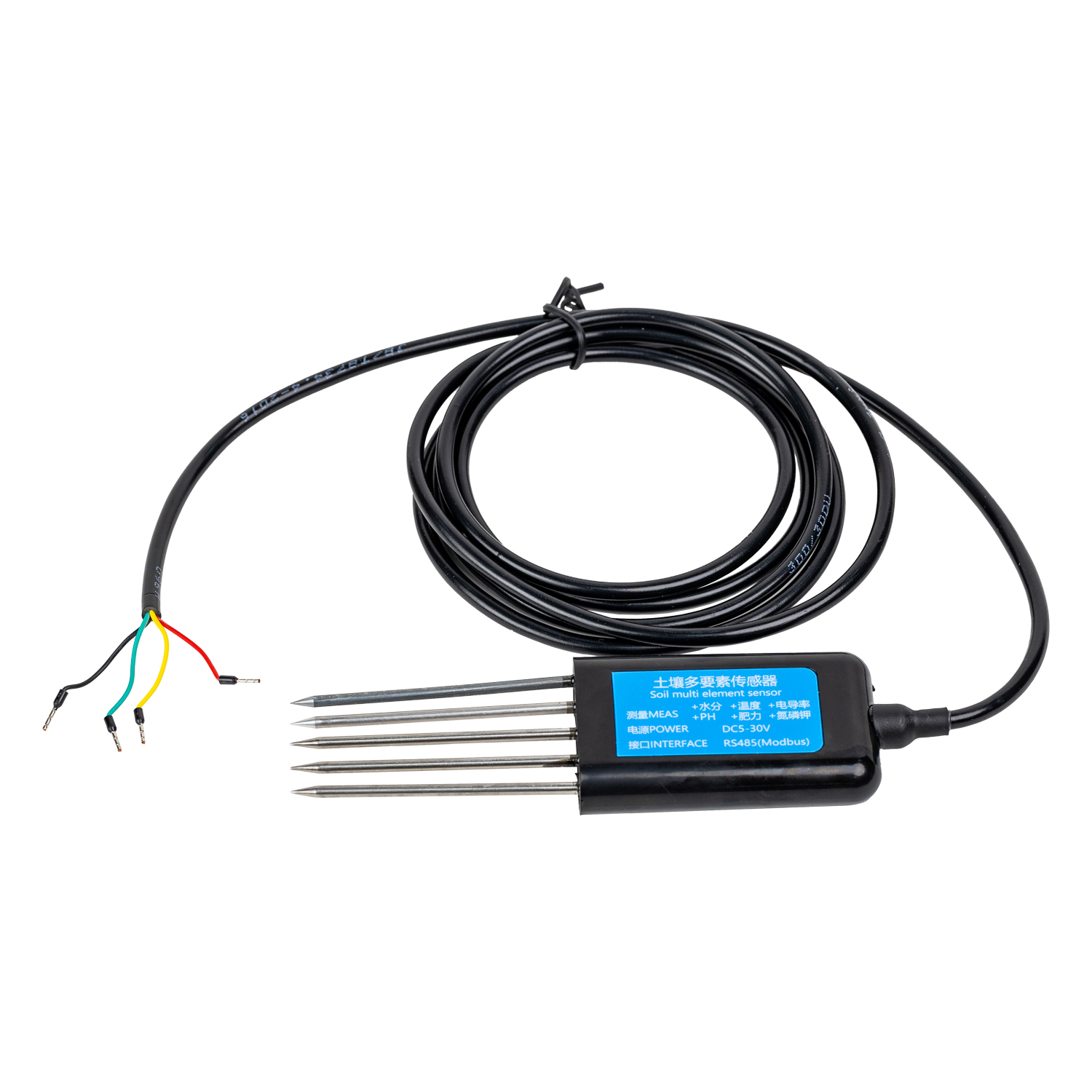 Plant Sensor - เครื่องวิเคราะห์ดิน NPK/PH/EC สำหรับการเกษตร เซ็นเซอร์วัดความชื้นและสารอาหารในดิน 7-in-1 เซ็นเซอร์วัดความชื้นในดินสำหรับพืชการเกษตร
