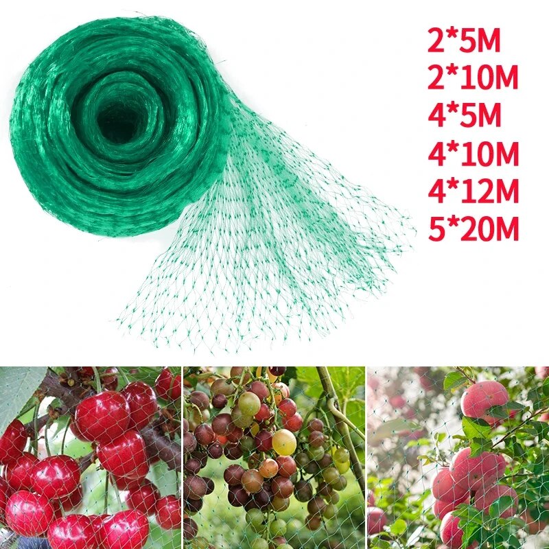 Plant Sensor - สวนตาข่ายสีเขียวทอตาข่ายป้องกันพืชผลไม้ดอกไม้ต้นไม้ยืดรั้วทนทานสุทธิหยุดนกกวางสัตว์