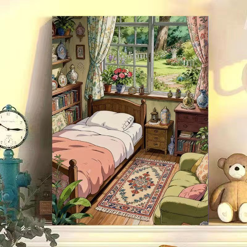 ภาพวาดสีน้ำมันบนผ้าใบสไตล์โมเด - Garden Camera บทวิจารณ์และราคา