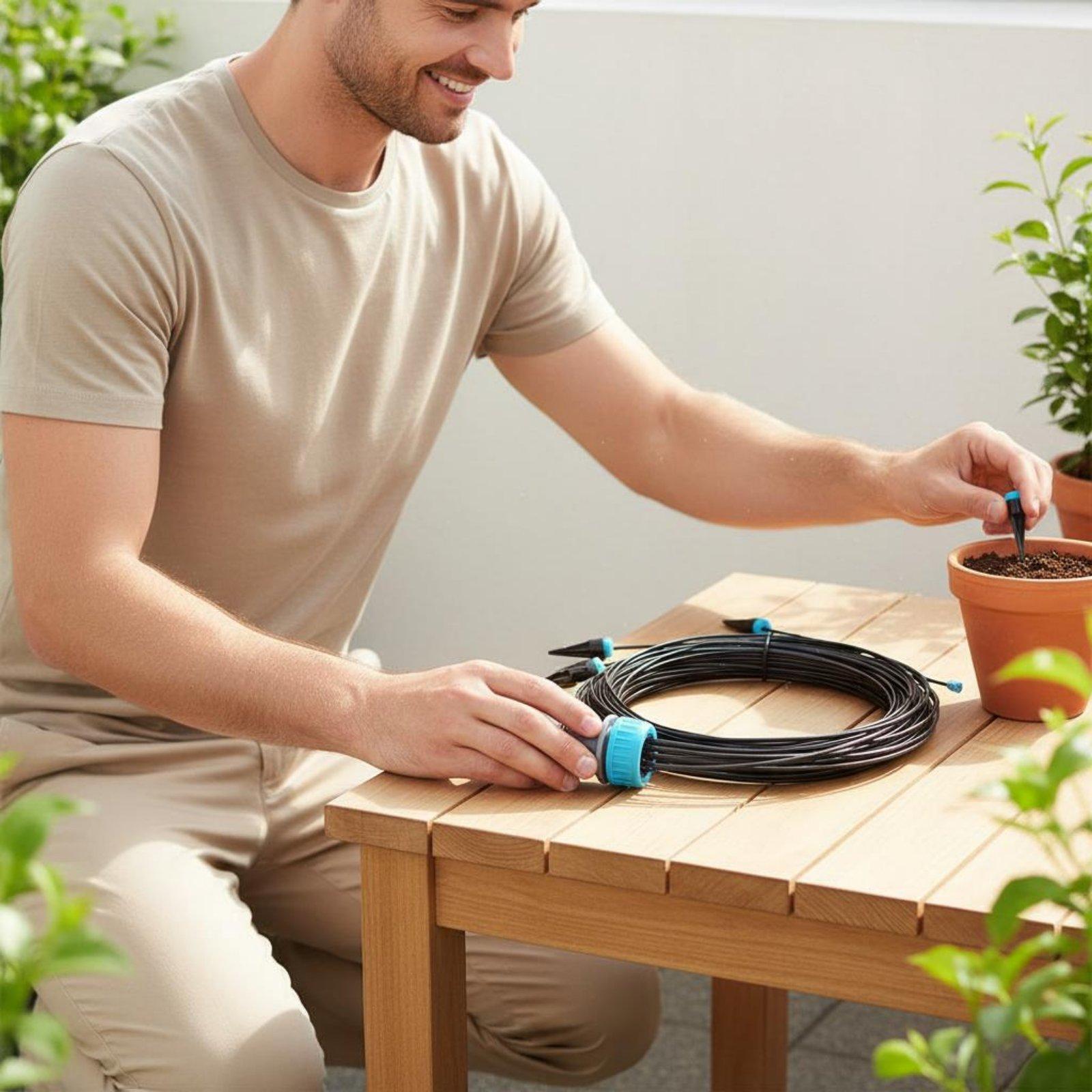 ชุดระบบน้ำหยด 10 หัว ปรับการจ่ - Automatic Watering บทวิจารณ์และราคา