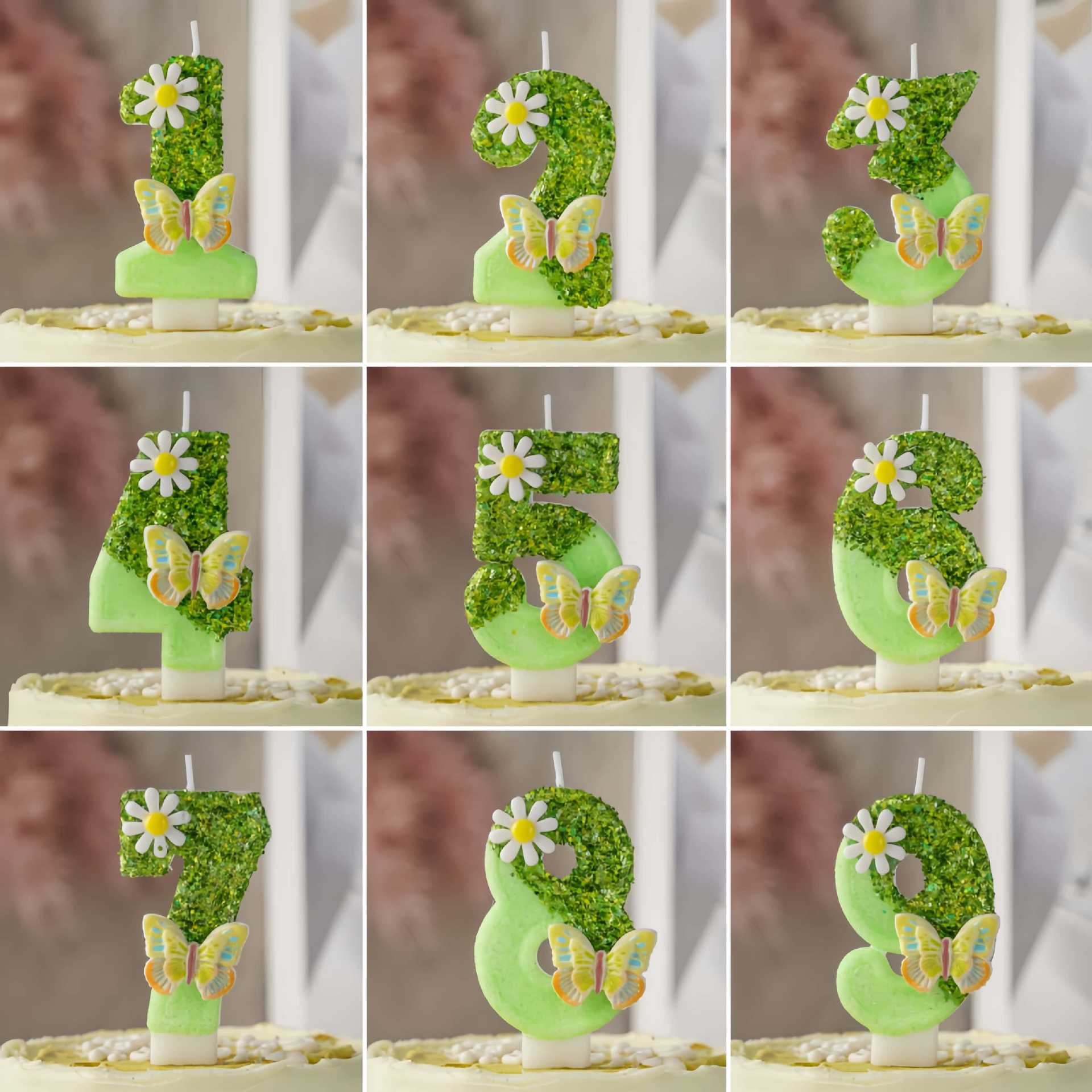 เทียนวันเกิดตัวเลข 0-9 ใหม่ ลา - Garden Camera บทวิจารณ์และราคา