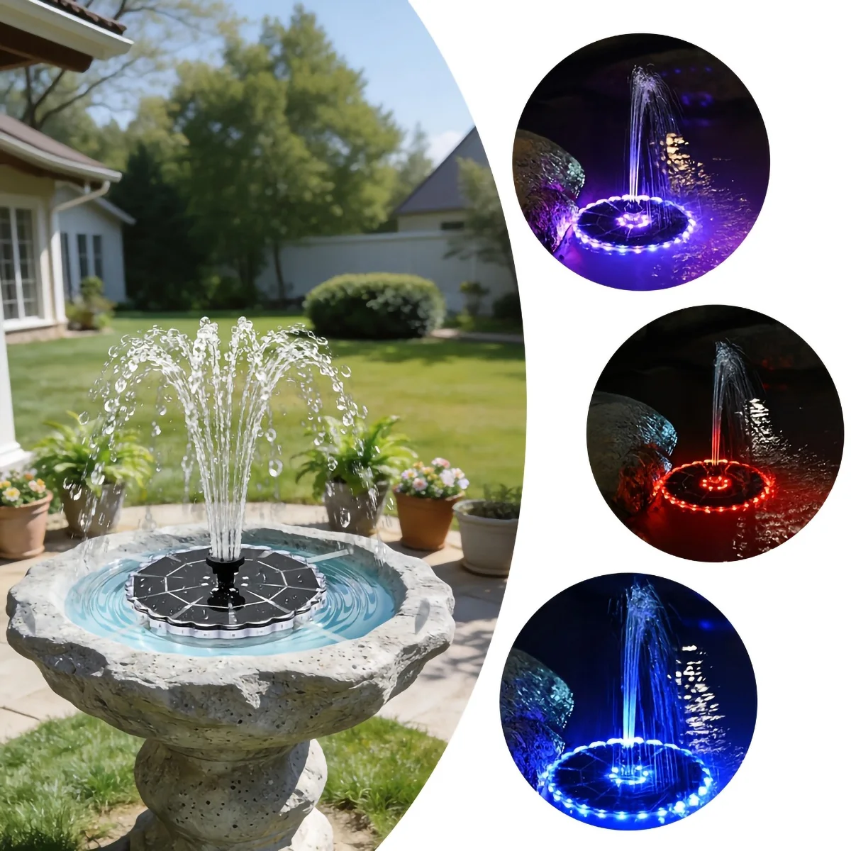 น้ำพุพลังงานแสงอาทิตย์ 3.5W สำ - Indoor Garden Kit บทวิจารณ์และราคา