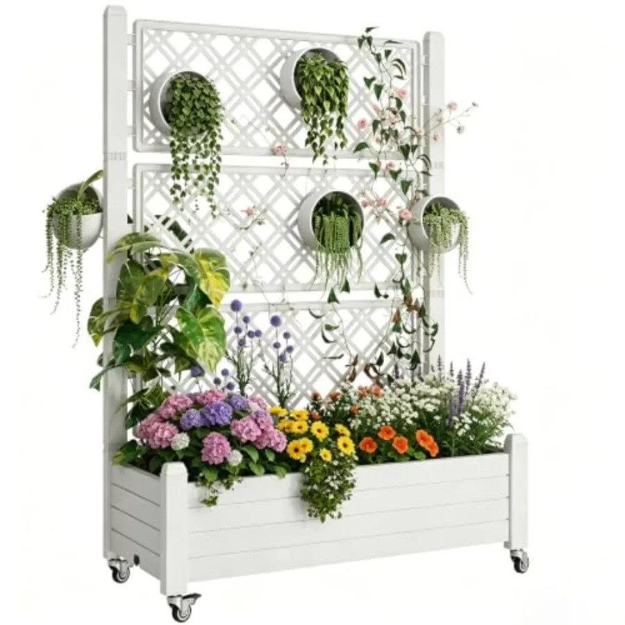 แปลงปลูกแบบยกสูงพร้อมโครงตาข่า - Self Watering Planter บทวิจารณ์และราคา